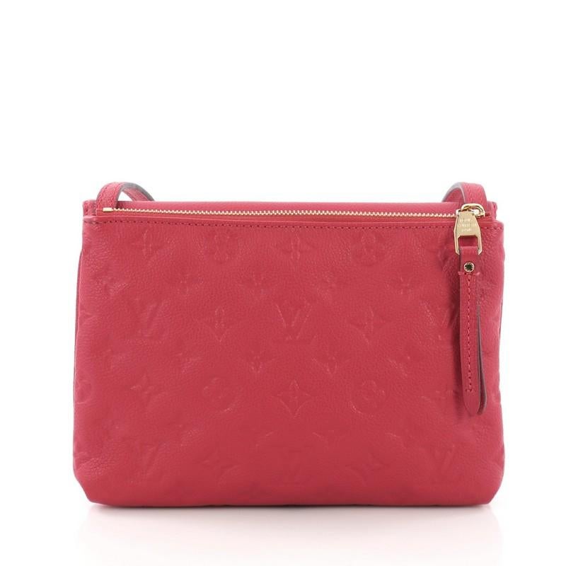Louis Vuitton Twice Handbag Monogram Empreinte Leather In Good Condition In NY, NY