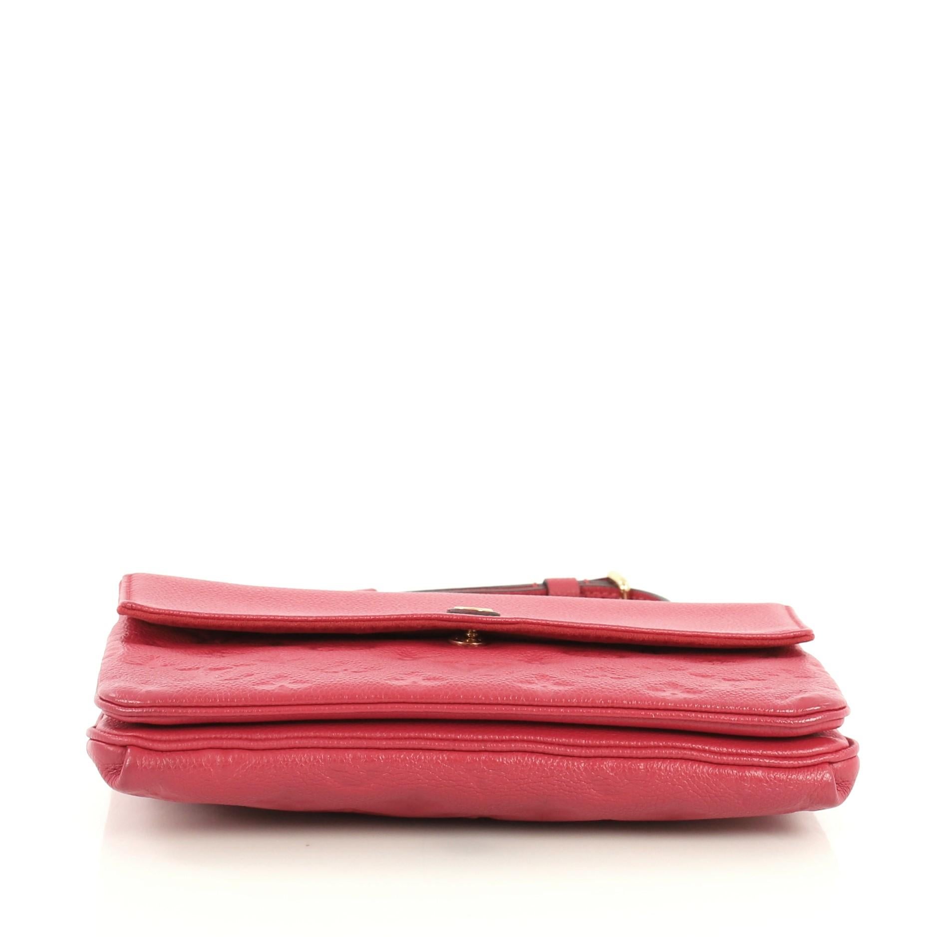 Louis Vuitton Twice Handbag Monogram Empreinte Leather In Good Condition In NY, NY