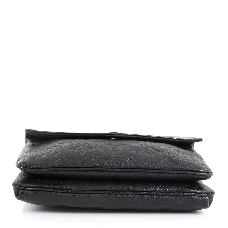 Louis Vuitton Twice Handbag Monogram Empreinte Leather In Fair Condition In NY, NY