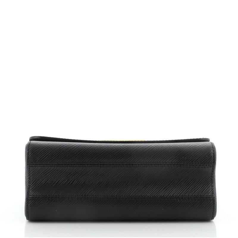 Black Louis Vuitton Twist and Twisty Handbag Epi Leather MM