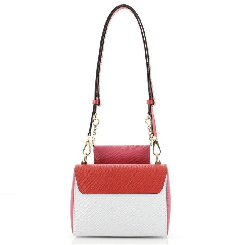 Pink Louis Vuitton Twist and Twisty Handbag Epi Leather PM