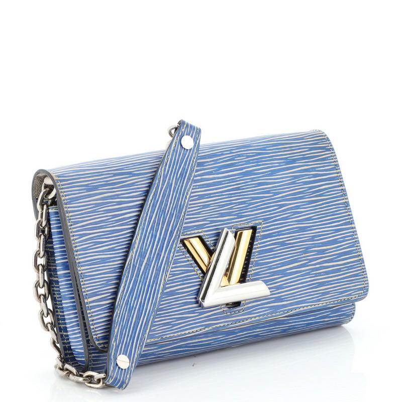 Louis Vuitton Blue Epi Ab Twist Wallet