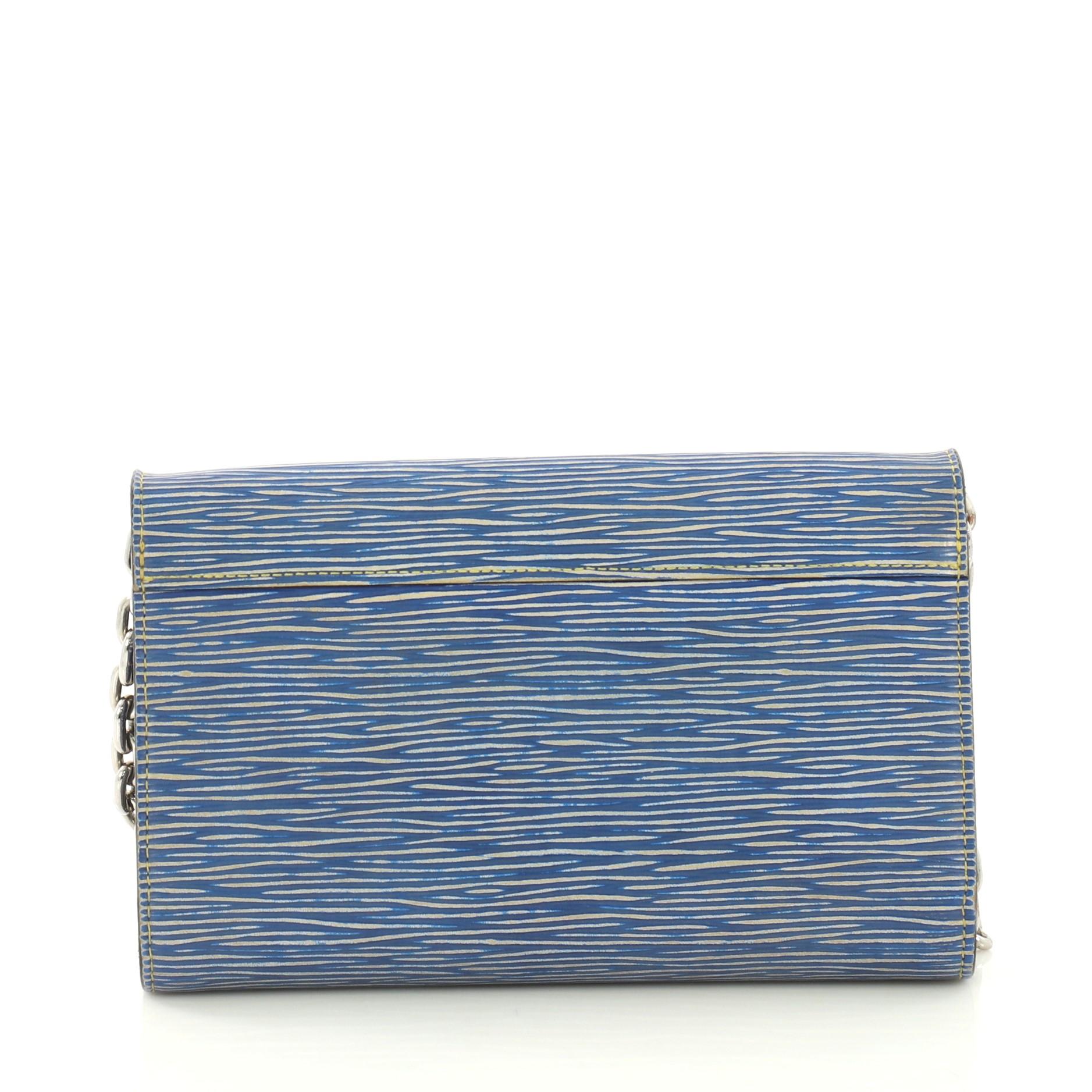 Louis Vuitton Twist Chain Wallet Epi Leather In Good Condition In NY, NY