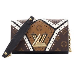 Louis Vuitton Twist Chain Wallet Limited Edition Brogue Reverse Monogram
