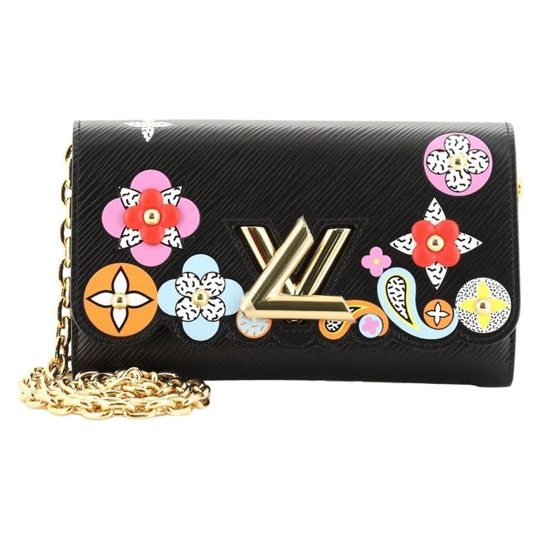 Louis Vuitton Twist Chain Wallet Limited Edition Mechanical Flowers Epi L at 1stdibs