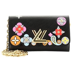 Louis Vuitton Twist Chain Wallet Limited Edition Mechanical Flowers Epi Leather