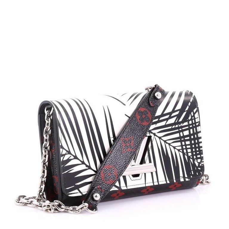 Louis Vuitton Twist Chain Wallet Limited Edition Palm Print Leather