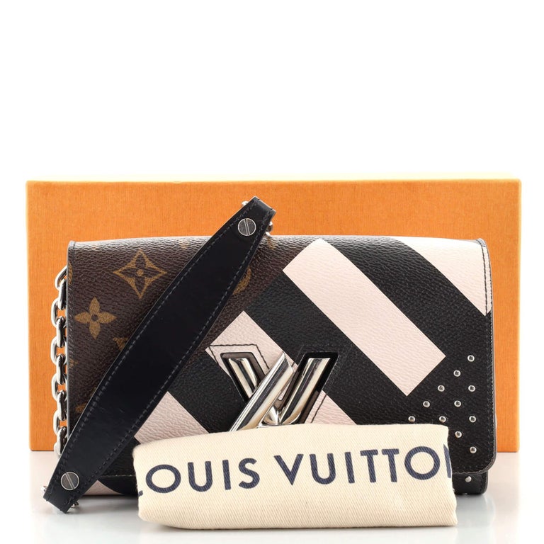Louis Vuitton Multicolor Studded Monogram Canvas Epi Leather Twist Chain Clutch  Louis Vuitton