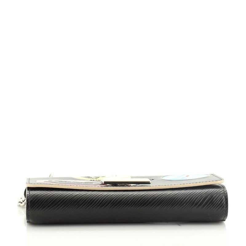 Women's or Men's Louis Vuitton Twist Chain Wallet Limited Edition World Tour Epi Leather