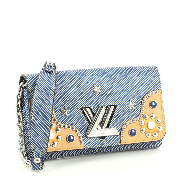 Louis Vuitton Twist Chain Wallet Studded Epi Leather For Sale at 1stdibs