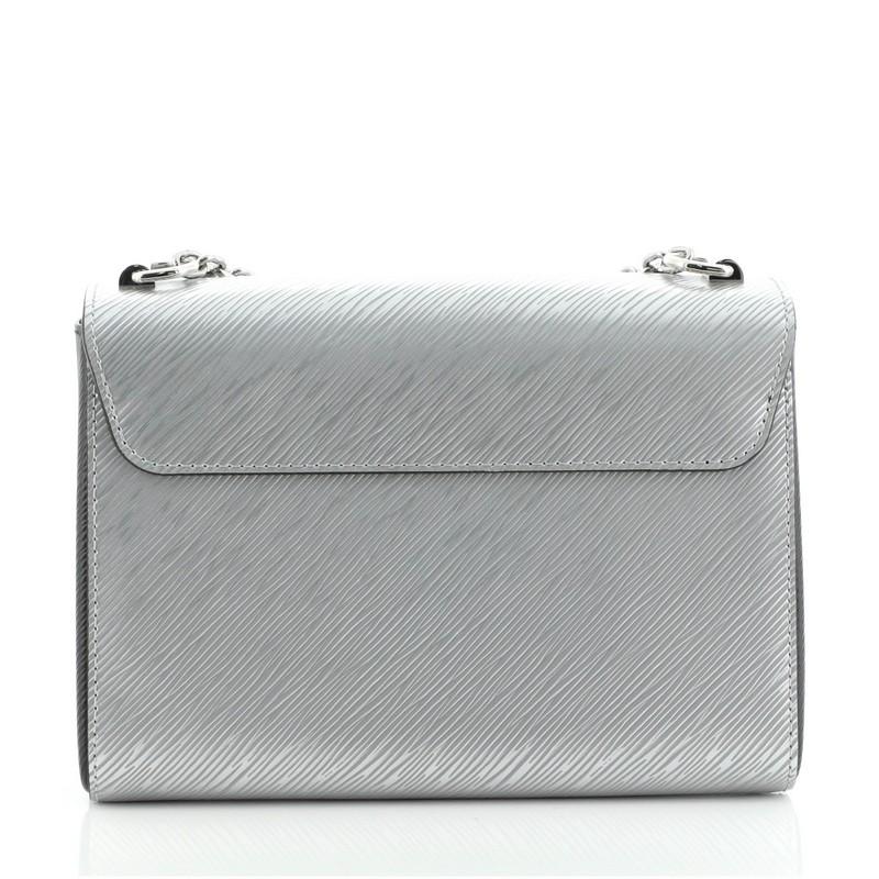 Gray Louis Vuitton Twist Convertible Handbag Epi Leather MM