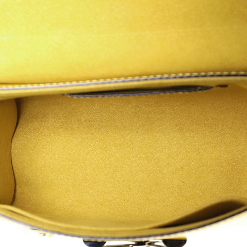 Orange Louis Vuitton Twist Handbag Bird Motif Epi Leather MM