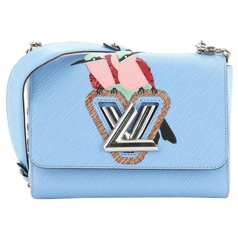 Louis Vuitton Twist Handbag Bird Motif Epi Leather MM 