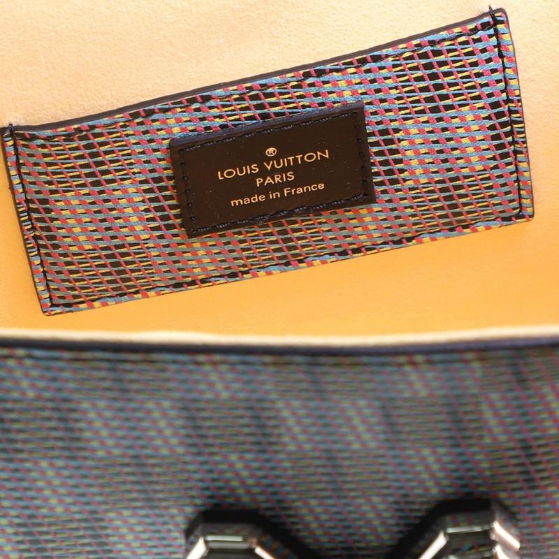 Louis Vuitton Twist Handbag Damier Monogram LV Pop Canvas MM In Good Condition In NY, NY