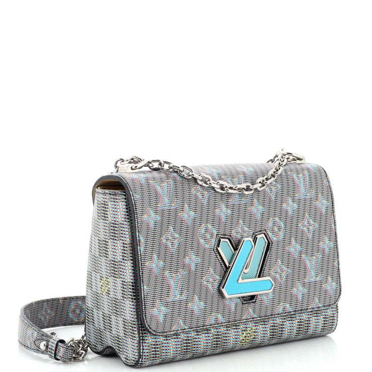 Louis Vuitton Twist Handbag Damier Monogram Pop Leather MM - ShopStyle  Shoulder Bags