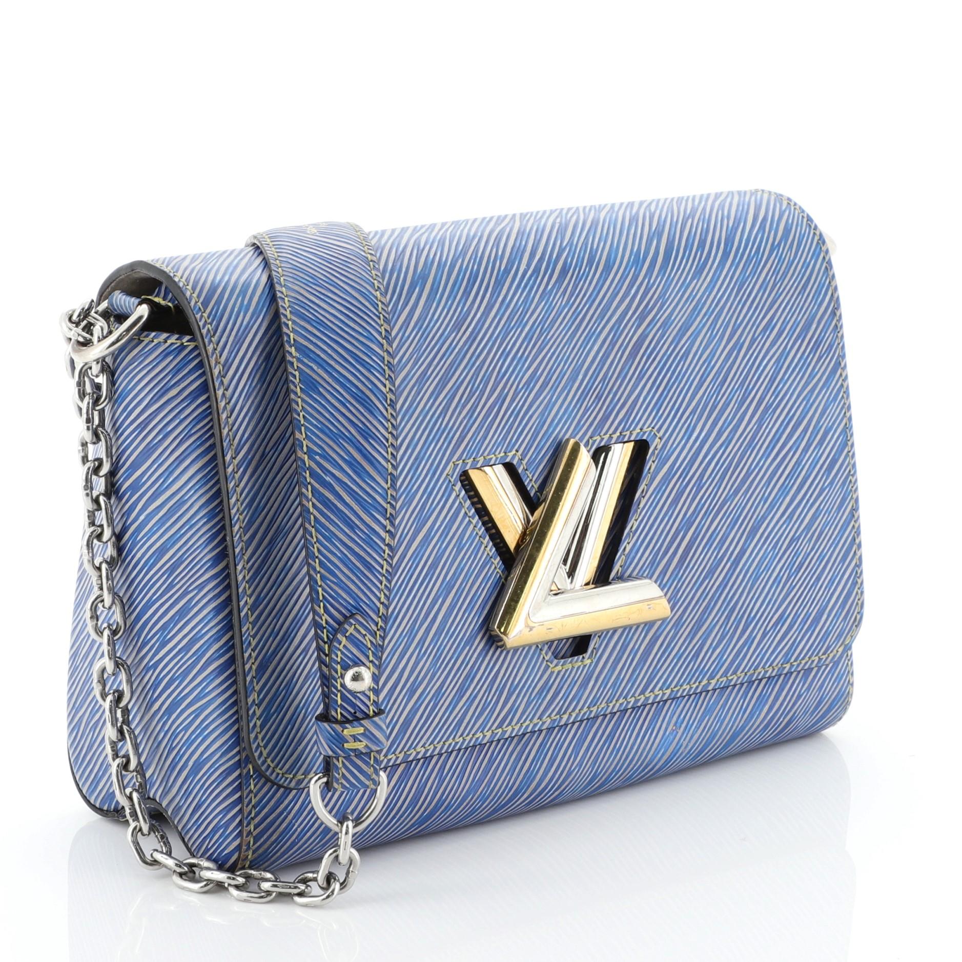 Purple Louis Vuitton Twist Handbag Epi Leather MM