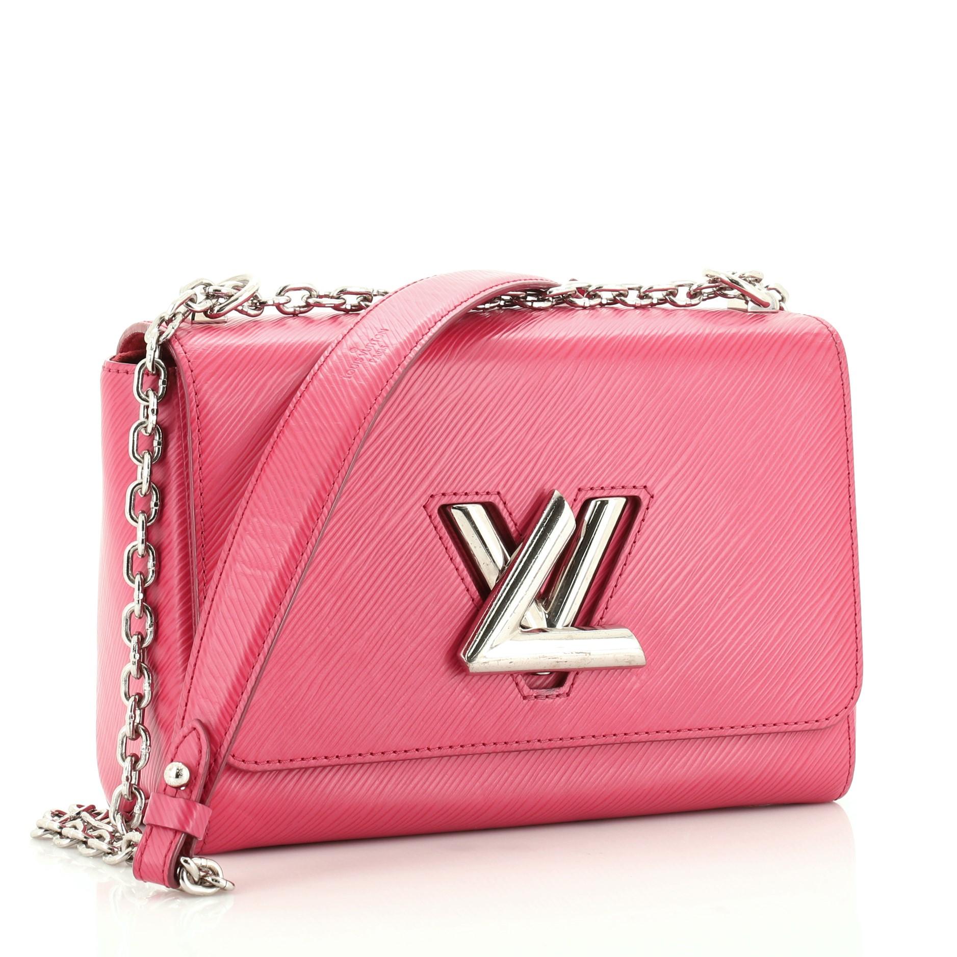 Pink Louis Vuitton Twist Handbag Epi Leather MM