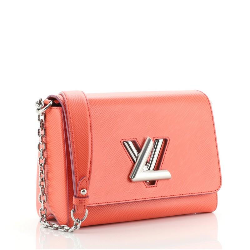 Red Louis Vuitton Twist Handbag Epi Leather MM