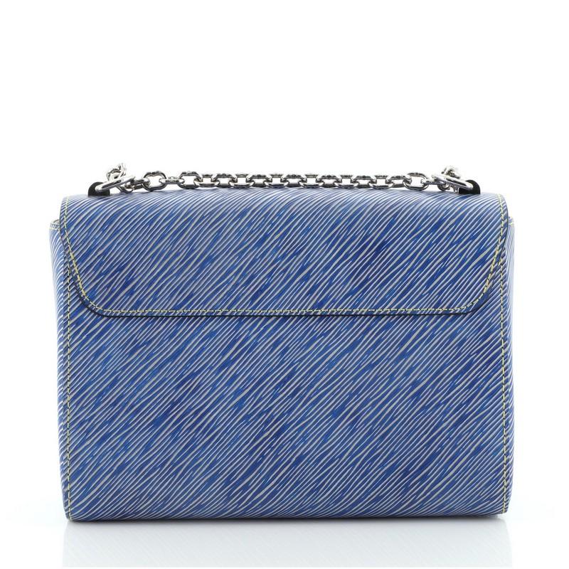 Gray Louis Vuitton Twist Handbag Epi Leather MM