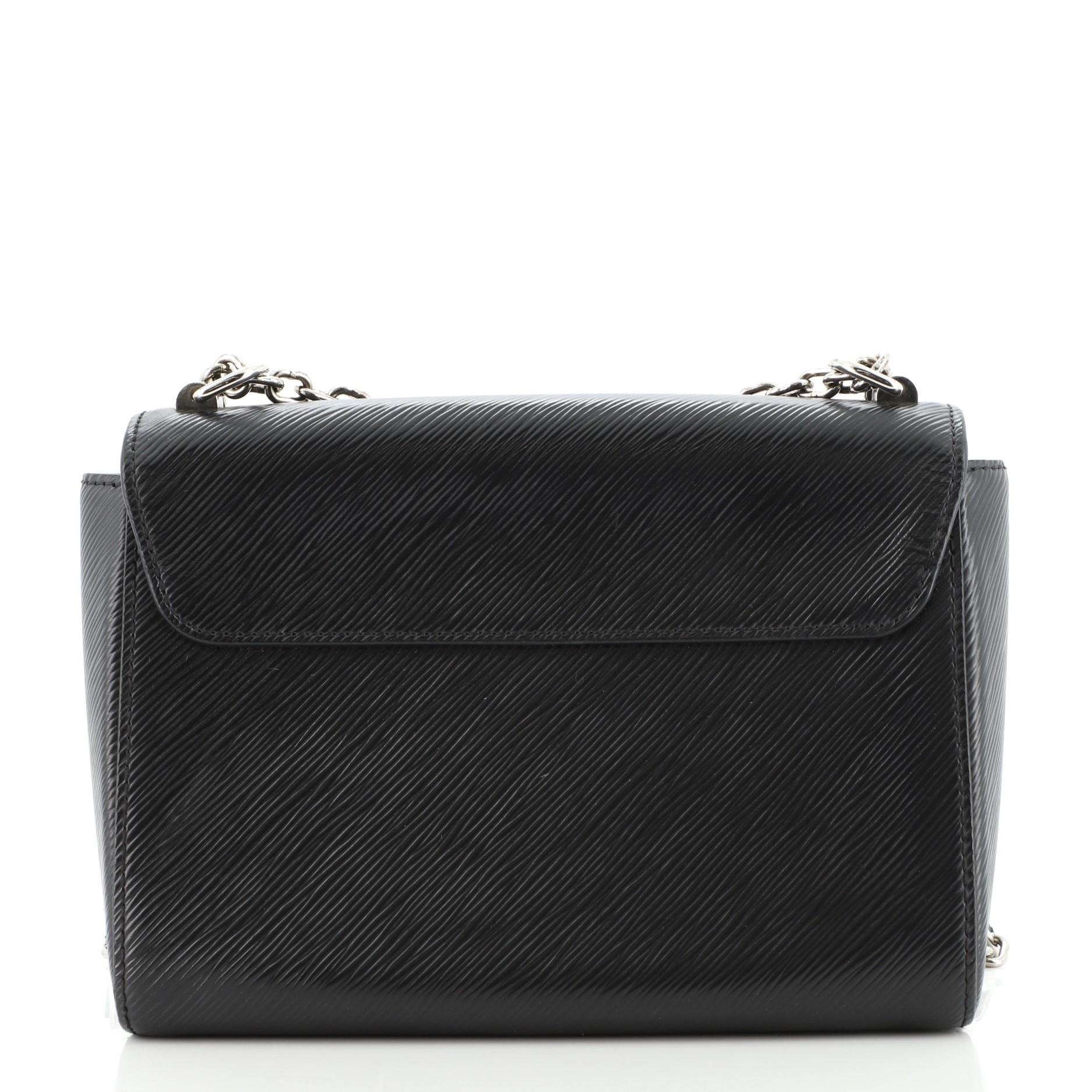 Louis Vuitton Twist Handtasche Epi Leder MM (Schwarz)