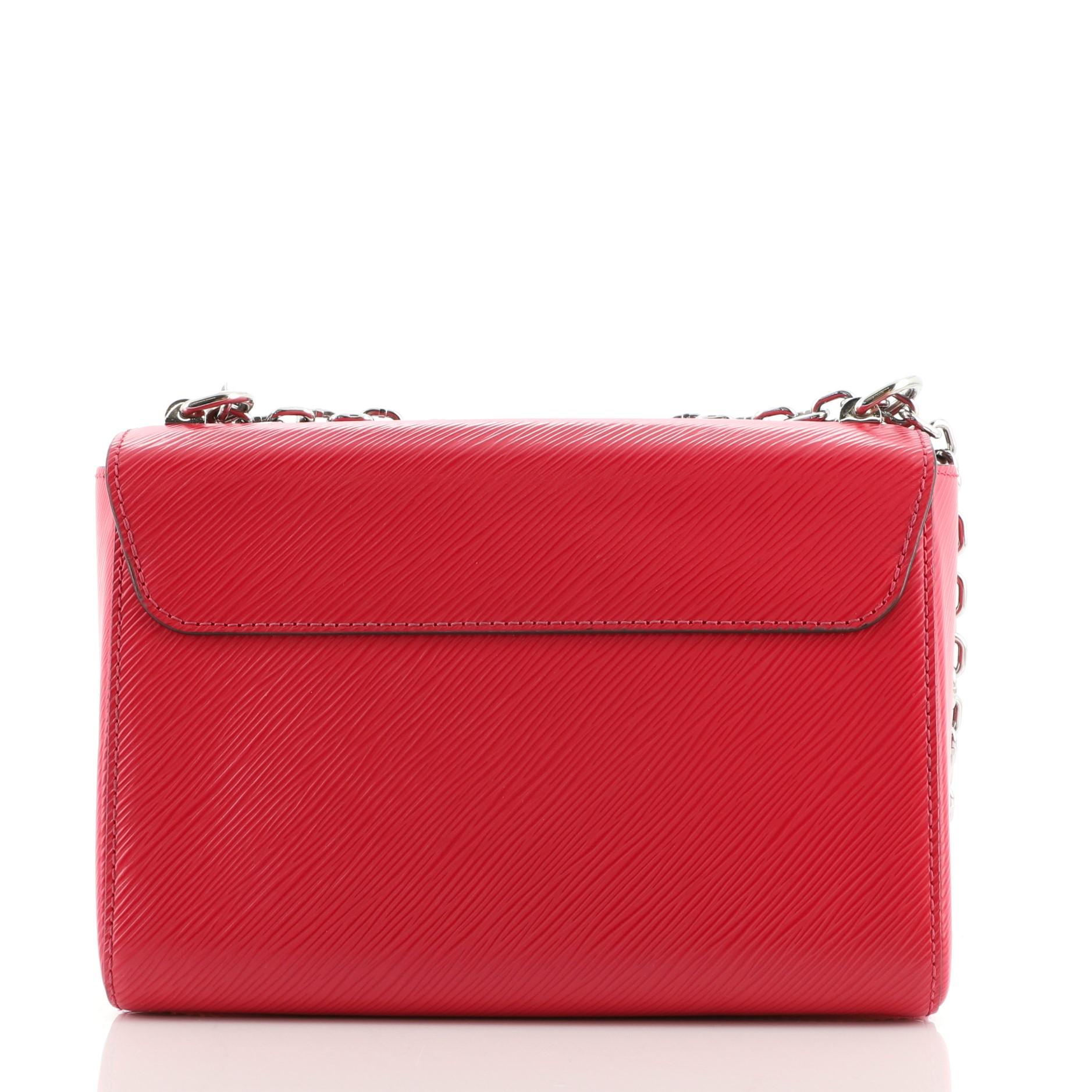Red Louis Vuitton Twist Handbag Epi Leather MM