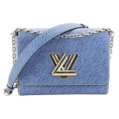 Louis Vuitton Epi Twist MM M50271 Blue Leather Pony-style calfskin  ref.962592 - Joli Closet