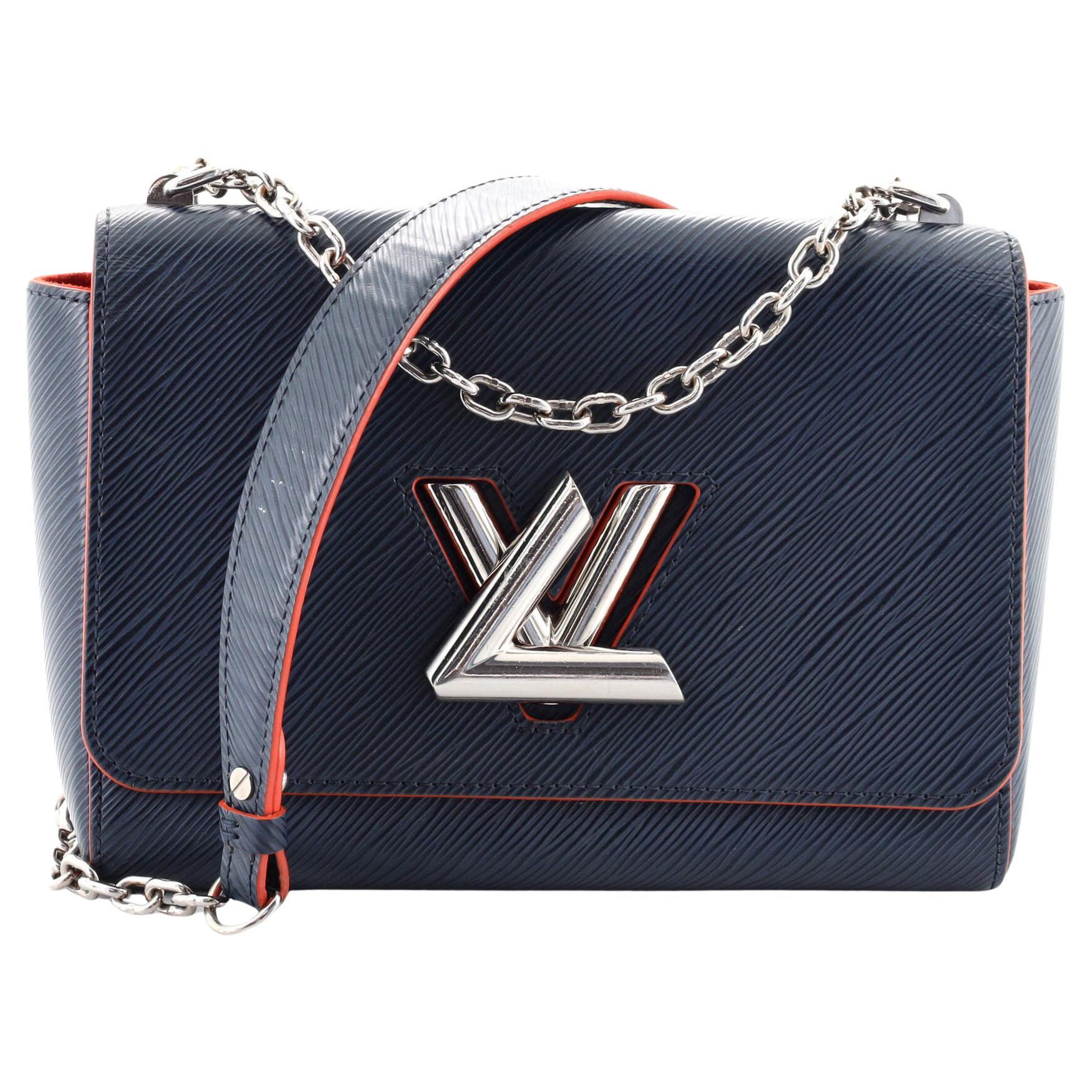 Louis Vuitton Twist Shoulder Bag Epi Leather Blue