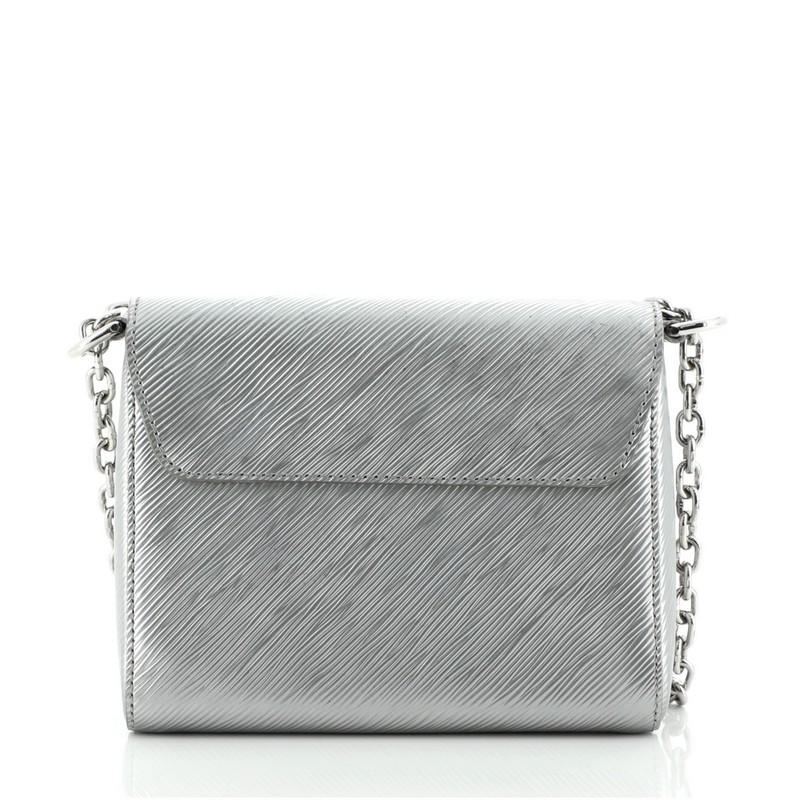 Gray Louis Vuitton Twist Handbag Epi Leather PM