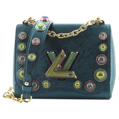 Louis Vuitton Twist Handbag Epi Leather with Flower Cabochons PM