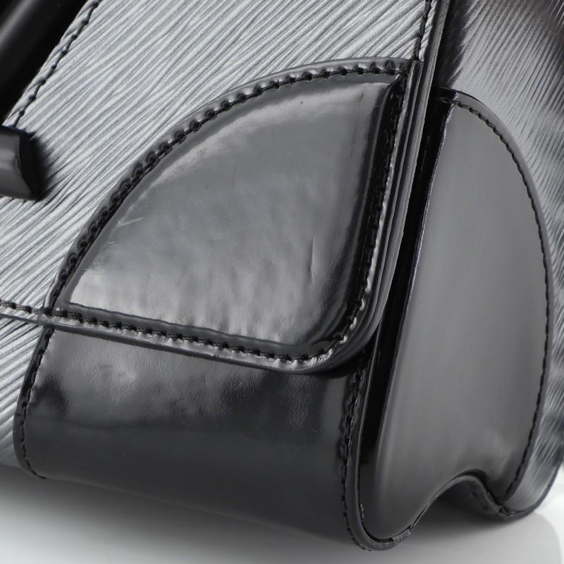 Louis Vuitton Twist Handbag Epi Leather with Patent MM 2