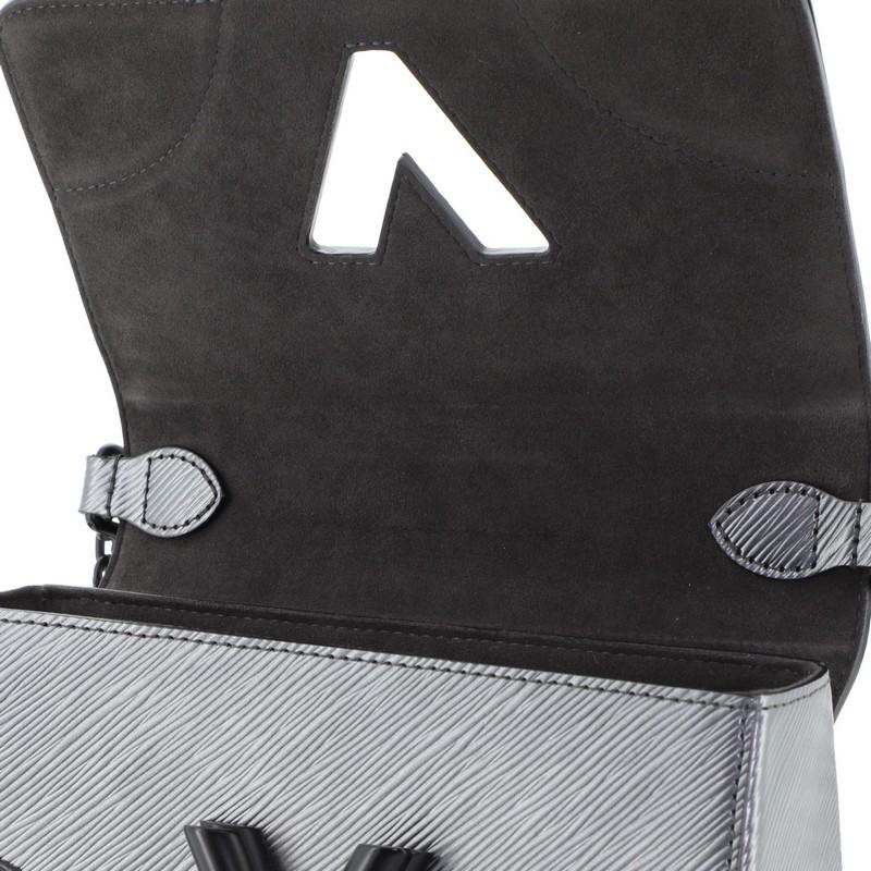 Louis Vuitton Twist Handbag Epi Leather with Patent MM 3