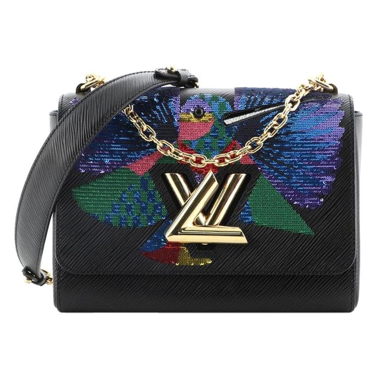 Louis Vuitton Twist Handbag Studded Epi Leather and Monogram Canvas MM at  1stDibs