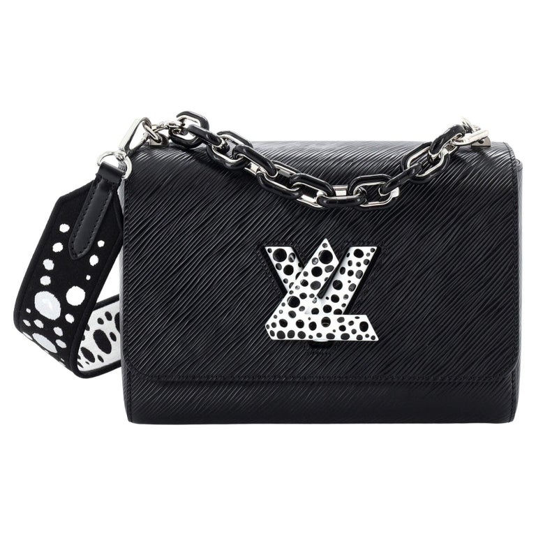 black and white lv purse