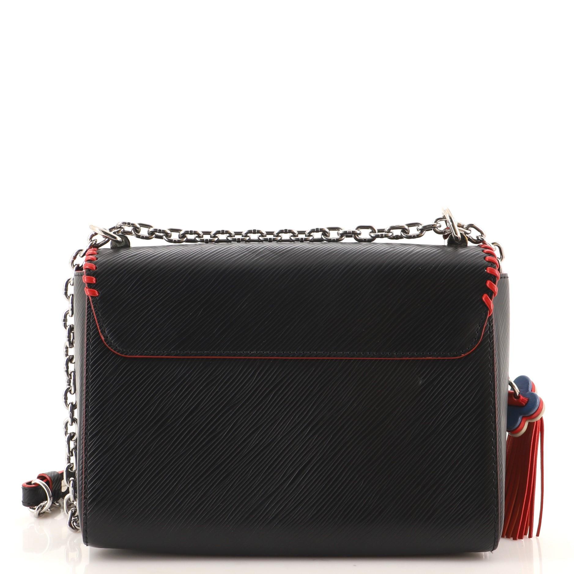 Louis Vuitton Louis Vuitton Twist Handtasche Limited Edition Blooming Flowers Epi Leder MM im Zustand „Gut“ in NY, NY