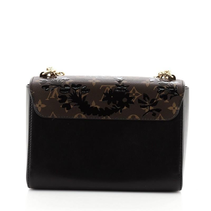 Louis Vuitton Twist Handtasche Limited Edition Blossom Monogram Canvas MM im Zustand „Gut“ in NY, NY