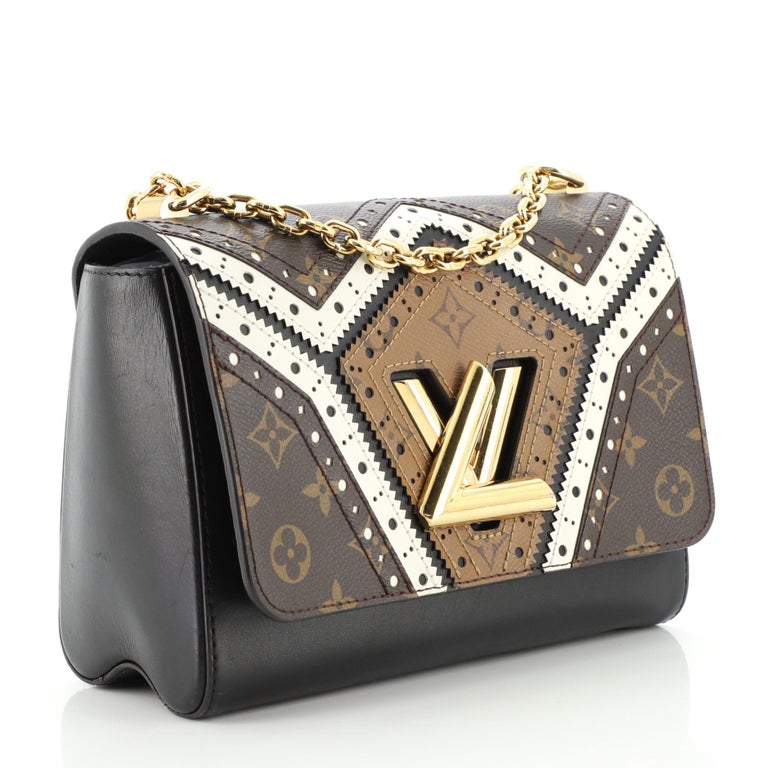 Louis Vuitton Twist Handbag Limited Edition Studded Reverse Monogram Canv  at 1stDibs