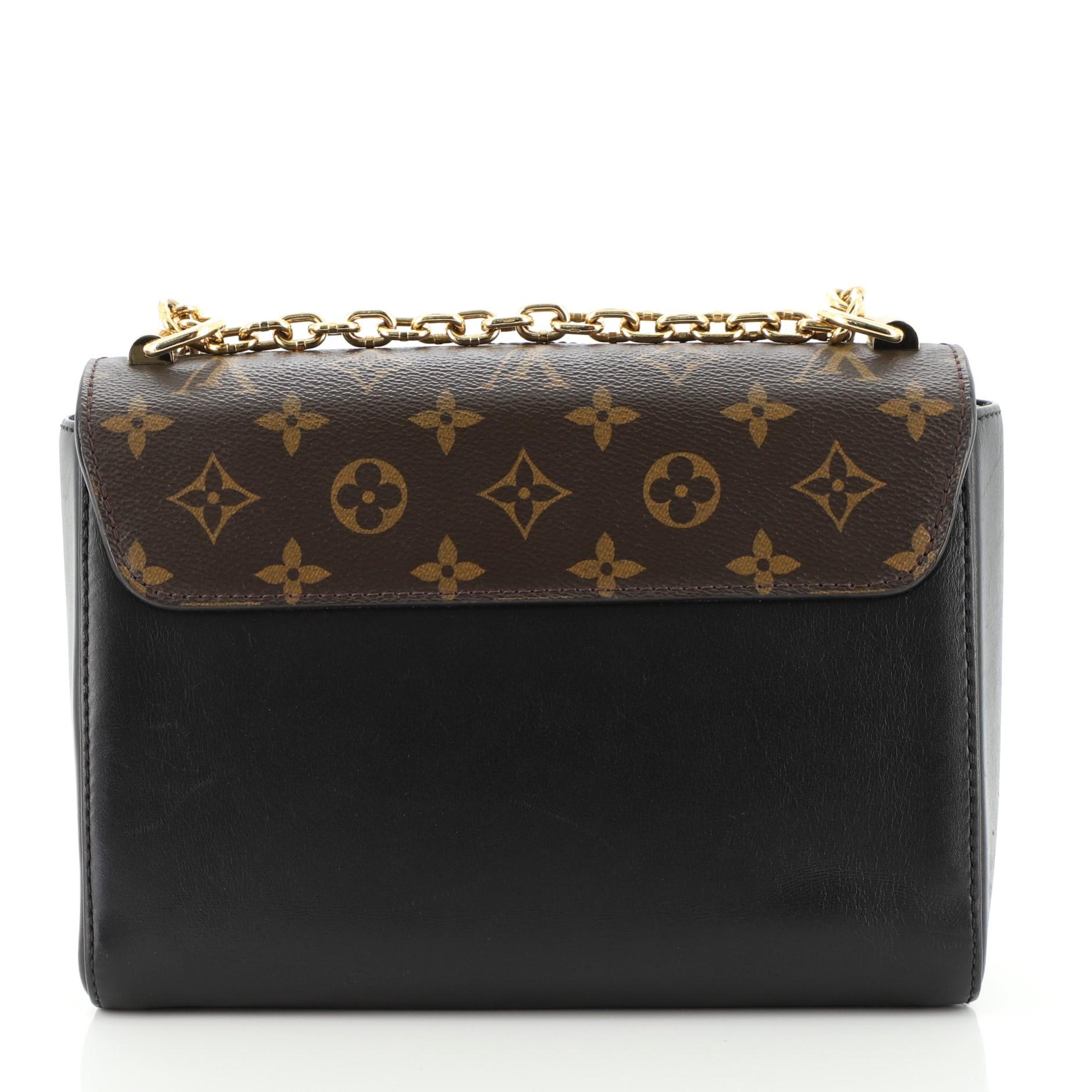 Louis Vuitton Twist Handbag Edizione limitata Brogue Reverse Monogram Canvas In condizioni buone a NY, NY