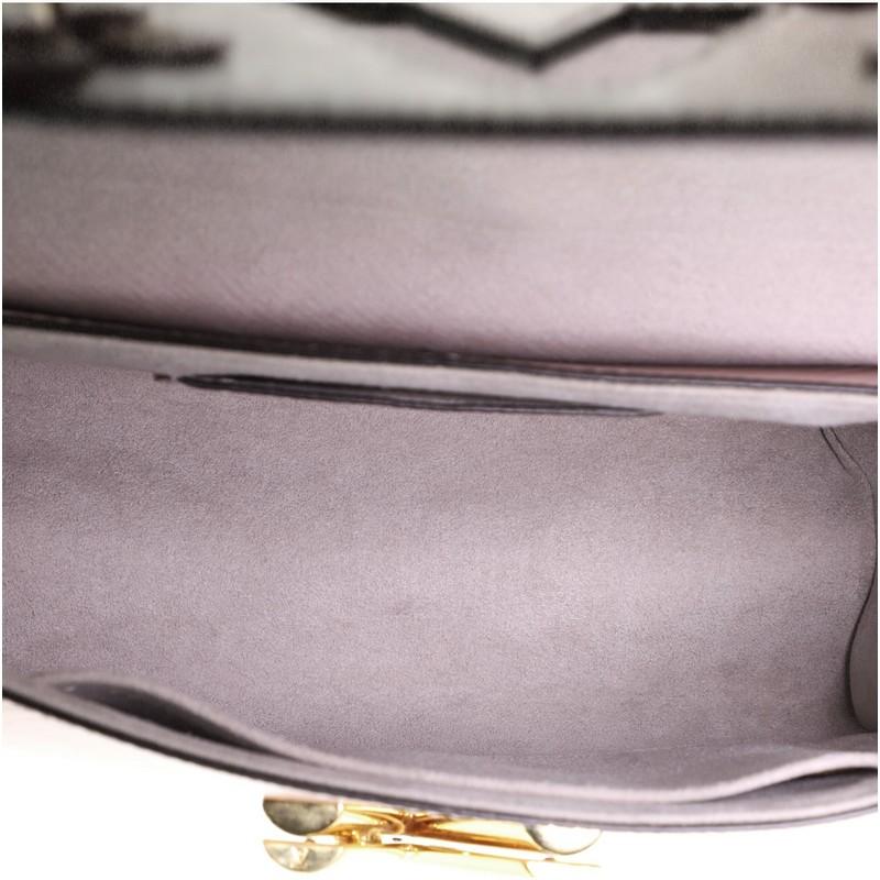 Brown Louis Vuitton Twist Handbag Limited Edition Couture’s Flower Tinsel Epi Leather 