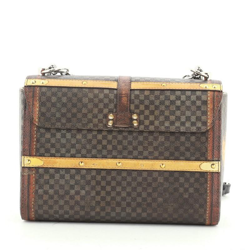 Louis Vuitton Twist Handbag Limited Edition Damier Time Trunk MM In Good Condition In NY, NY