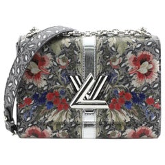 Louis Vuitton Twist Handbag Limited Edition Floral Print Epi Leather MM 