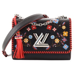 Louis Vuitton Twist Handbag Limited Edition Flower Embellished Epi Leathe