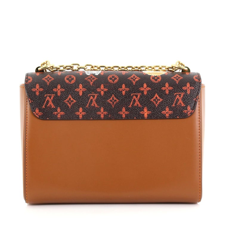 Louis Vuitton Twist Handbag Limited Edition Grace Coddington Catogram Canvas MM at 1stdibs