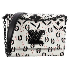 Louis Vuitton Twist Handtasche Limited Edition Grafisches Leder MM