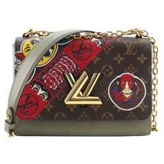 Louis Vuitton Twist Handbag Limited Edition Kabuki Stickers Monogram Canvas