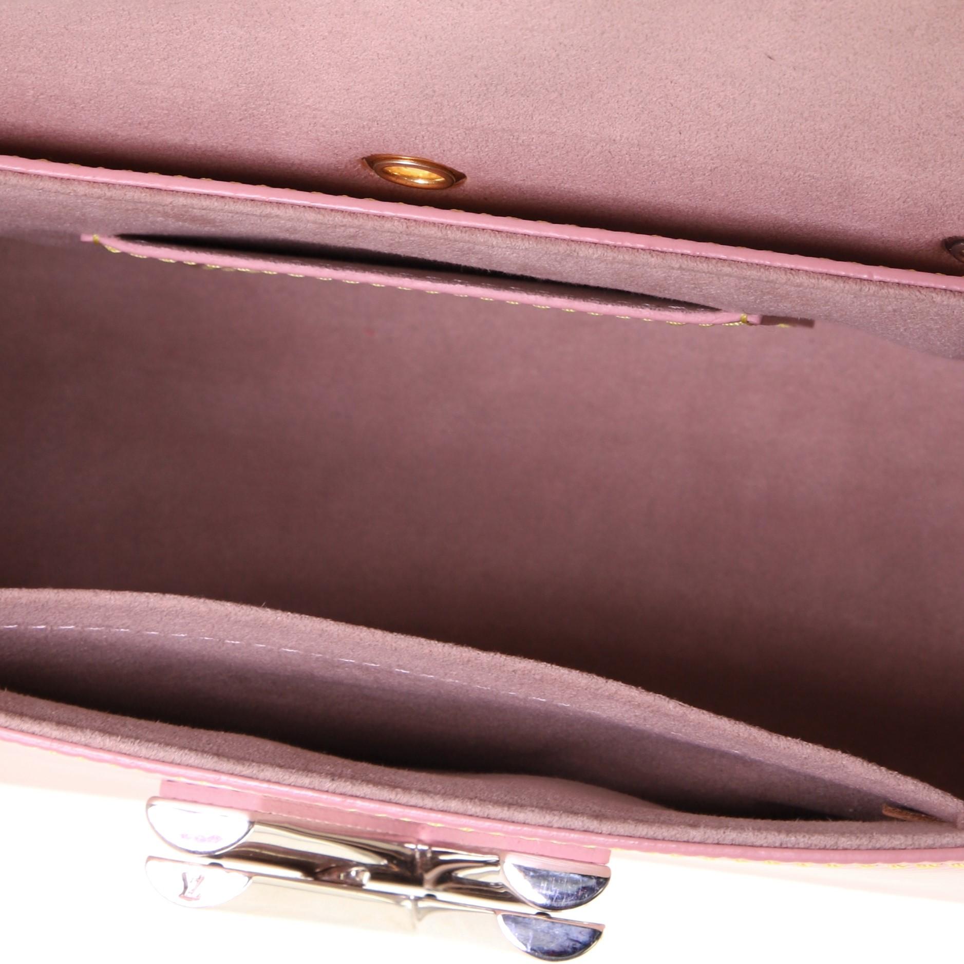 Beige Louis Vuitton Twist Handbag Limited Edition Mechanical Flowers Epi Leather MM