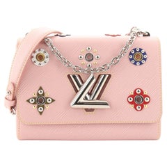 Louis Vuitton Limited Edition Twist Bloom Flower Black Epi Leather Handbag  at 1stDibs