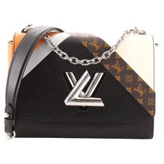 Louis Vuitton Twist Handbag Limited Edition Grace Coddington Catogram  Canvas MM at 1stDibs