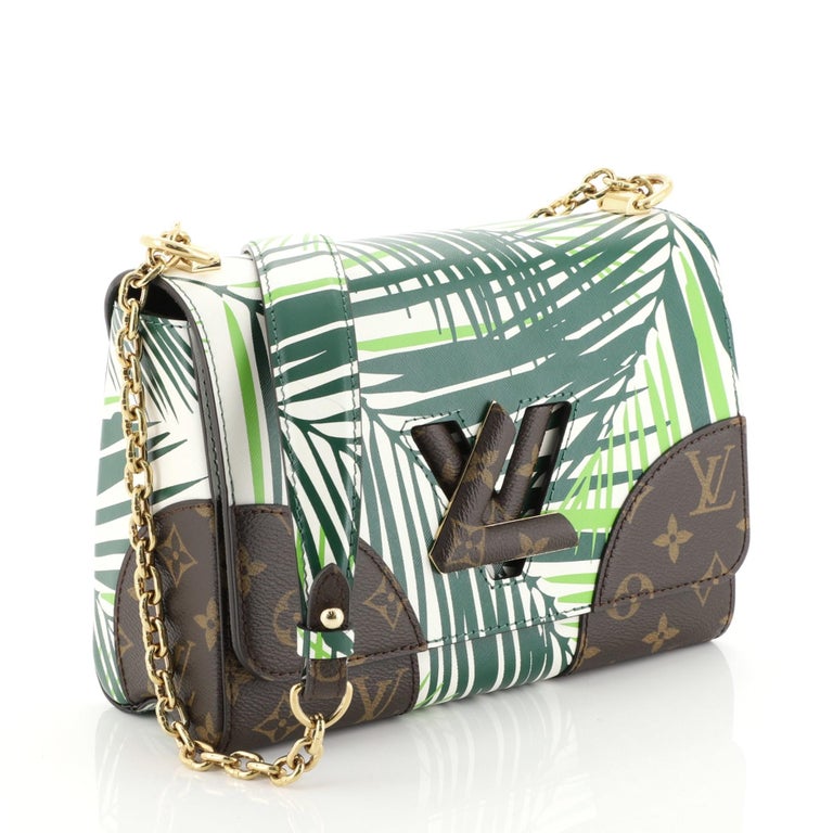 Louis Vuitton Twist Handbag Limited Edition Palm Print Leather with Monogram For Sale at 1stdibs