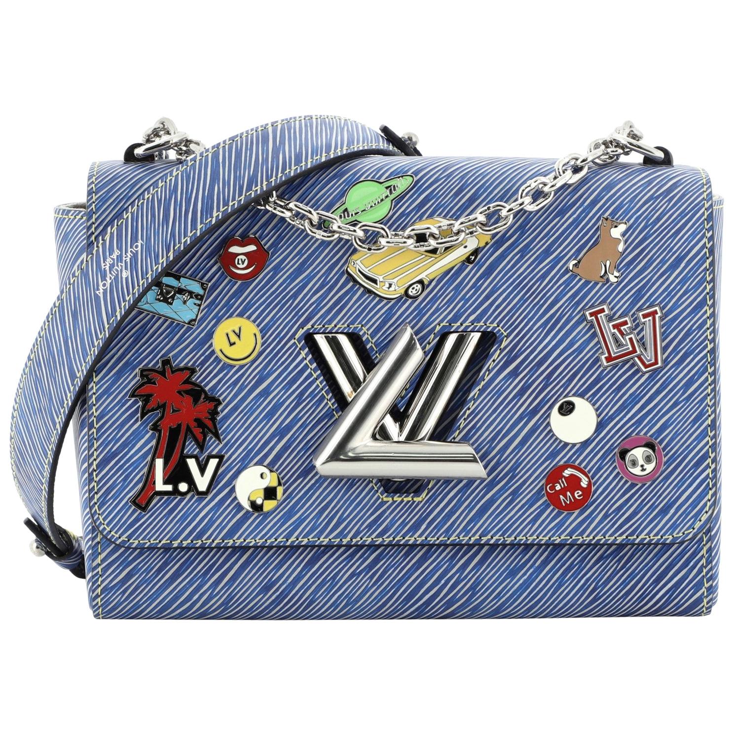 Louis Vuitton Twist Handbag Limited Edition Pin Embellished Epi Leather MM