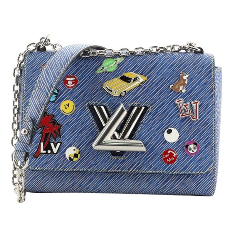 Louis Vuitton Twist Handbag Limited Edition Pin Embellished Epi Leather MM